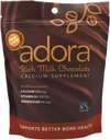 Adora Premium Vitamina D3 Magnesio y Suplemento Calcio, 500 mg, Milk Chocolate, 30 Cuenta (Pack de 2)