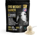 Dog Weight Gainer Approx 90 Servings - Weight Gain Supplements for Dogs - Canine and Dog Muscle Builder - Made in The USA