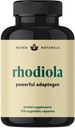 Rhodiola Rosea 600 mg  60 Sirve para servir a los ultra Potent Rhodiola Suplemento con 3% Salidroside " 1% Rosavins for Stress Support, Mood Support " Energy - Adaptogens for Calm " Focus - Gluten Free " Non-GMO