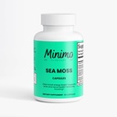 Organic Sea Moss with Bladderwrack and Burdock Root, 100% Natural, Vegan, Non-GMO, 60 Capsules