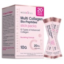 NeoCell Multi Collagen Powder | 20 Stick Packs | Unflavored and Mixes Easily | 10 Types of Advanced Collagen Bio-Peptides | Superior Absorption
