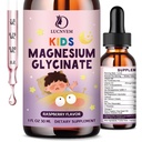 Kids Magnesium Glycinate Sleep Liquid Drops – Sleep & Calm Support with L-Theanine – Melatonin-Free, Sugar-Free Vegan Raspberry Supplement – 2 Bottles, 30ml Each