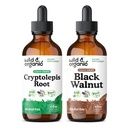Wild & Organic Cryptolepis Root Tincture 4 fl oz & Black Walnut Tincture 4 fl oz
