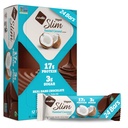Nugo Slim Dark Chocolate Toasted Coconut, 16g Vegan Protein, 3g Sugar, 7g Fiber, Low Net Carb, Keto Friendly, Gluten Free, 24 Condes