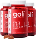 Goli Apple sider Vinegar Gummy Vitaminas - 180 Conde - Vitaminas B9 &amp; B12, Gelatin-Free, Gluten-Free, Vegan &amp; Non-GMO