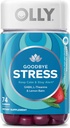 OLLY Adiós Stress Gummy, GABA, L-Theanine, Lemon Balm, Stress Relief Supplement, Berry - 74 Count