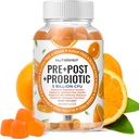 Probióticos prebióticos " Gummies posbióticas para niños de mujeres - High Potency 5 billion CFU - gratis de azúcar " Gluten Gratis