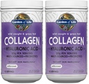 Garden of Life Marine&Grass-Fed Collagen Peptides Powder Supplement (Type I,III) with Probiotics,BCAAs&Hyaluronic Acid for Radiant Hair,Skin-&Nails – Unflavored,20g per serving,12 Servings,(Pack of 2)