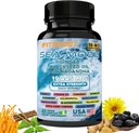 30Day Supply Sea Moss and Shilajit Bundle for Men All-in-1 Dynamic Vitality Bundled Seamoss Black Seed Oil Ashwagandha Burdock Root Delicately Prepared for You to Raintain & Regain Strength