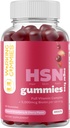HSN Gummies - Peluquería y uñas Gummies - azúcar libre de biotina Gummies 5000mcg con Complejo de vitamina completa para el crecimiento del cabello, piel sana, fuerza de la uñas - 60 Ct fresa &amp; sabor cereza