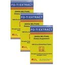 3 Boxes Shou Wu Pian, 100% Dried Fo-Ti Root Extract, 250mg (100 Tablets)