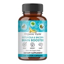 Organic Veda Gotukola Bacopa Capsules, Brain Support Supplement for Focus, Cognitive, Clarity & Energy, 120 Veggie Capsules