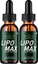Lipo Max Liquid Drops – LipoMax Natural Liquid Dietary Natural Blend Supplement (2 Pack – 2 Month Supply)