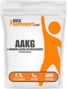 BulkSupplements.com AAKG Powder - Arginine AKG Supplement, Nitric Oxide Supplement, Unflavored & Gluten Free, 2.5g per Serving, 1kg (2.2 libras) (Pack of 1)