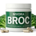 NIVORA BROC Supplement, Broccoli-Based Capsules, 60 Count