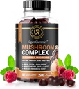 Mushroom Gummies ← 10 Mushroom Suplemento - 2500mg - Turquía Tail, Chaga, Reishi, Cordyceps &amp; Lions Mane Organic Mushroom Extractos, Nootropic Brain Booster For Focus, Memory, Clarity, Energy ← 60ct