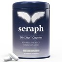 Seraph Acne Supplement - Hormonal Acne Pills Treatment - Pimple Supplements for Women - Skin Clear Capsules for Teen, Men, & Adults - Made in USA - 60 Tablets