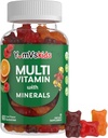 YumVs Kids Multivitamin Gummies - Fruit Flavored Chewable Children's Multivitamin - Kids Vitamins Multivitamin Gummy con 12 Minerales & Vitaminas A C D3 E B6 B12 - Kosher Halal Gluten Gratis (60 Cuenta)