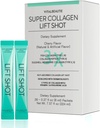 VITALBEAUTIE Líquido Collgen para Mujeres, SuperCollagen Lift Shot - Premium Multi Collagens Peptides Tipo I, II, III, V, X 1500mg con Hialurónica, Vitamina C, Tercera Parte Certificada, Alta Absorción