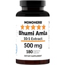 MONOHERB Bhumi Amla 10:1 Extract - 500 mg per Capsule - 180 Capsules - 180 Servings