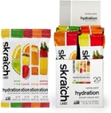 Skratch Labs Hydration Packets - Hydration Drink Mix, Variety Pack (20 Single Serving Packets) - Electrolyte Powder Desarrollado para atletas y rendimiento deportivo, Gluten Free, Vegan, Kosher