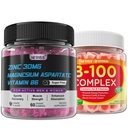 NEVISS Super Vitamin B Complex Gummies with Zinc Magnesium Supplement for Men and Women