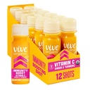 Vive Organic Vitamin C + Immune Support Shot, Cold-Pressed Turmeric, Ginger & Acerola Cherry, Gluten Free, Vegan, Immunity Boost Vitamin C, 2 Fl Oz (Pack of 12)