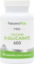 NaturesPlus PRO Calcio D-Glucarate (CDG) 600 mg - 90 cápsulas - No GMO, Vegan, Gluten Gratis, Soy Gratis - 90 Servimientos