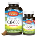 Carlson - Cal-600, 600 mg Calcium, Bone Support, Healthy Teeth & Optimal Wellness, 100+30 Softgels