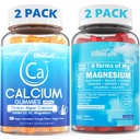 Calcium Gummies 600mg 2PACK + Magnesium Gummies 400mg 2PACK