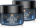 Ajoblanco 800 Mg Himalayan Shilajit Resin, Shilajit Puro Himalaya Orgánica, Shilajit Suplemento con pureza, dosis altas " Potencia para la energía, fuerza " , hombres " mujeres, 30 gramos, paquete de 2