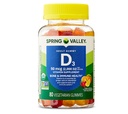 Spring Valley Vitamin D3 Gummies, 50 mcg (2000 IU), 80 Count, Supplement for Bone and Immune Health, Assorted Flavors + Daily Supplement Tracker Sticker