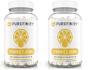 PUREFINITY Vitamin C 2000mg Capsules – Double Strength, High Absorption Supplement, Powerful Antioxidant Properties, 120 Capsules (1 Month Supply) (Pack of 2)