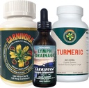 Carnivora Triple Play - Immune System Support, Lymph System Flush y Enhancement for Joints and Digestion (Bundle with 1 Bottle Every of Carnivora Vegi-Caps, Lymph Drainage, and Turmeric)