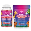 Magnesium Complex Gummies for Kids Adults Magnesium Supplements Sugar Free Strawberry Flavor
