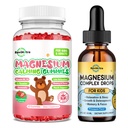 Kids Magnesium Gummies & Liquid Magnesium Glycinate Drops for Kids