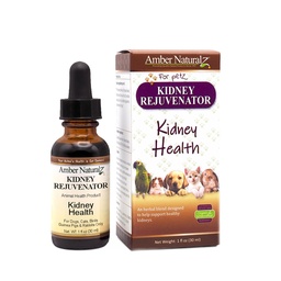 Amber NaturalZ Kidney Rejuvenator Herbal Supplement for Dogs, Cats, Birds, Rabbits, and Guinea Pigs ← Soporta la función normal del riñón ← Ayuda natural para la salud del riñón