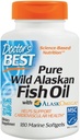 El mejor aceite de pescado salvaje puro del médico de Alaska con AlaskOmega, Corazón, Cerebro, Bienestar mental, Ojos, No GMO, Gratuito, 180 Softgels marinos