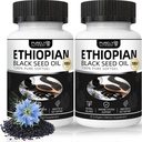 Purely Nutrient Ethiopian Black Seed Oil, Ethiopian Black Seed Oil Softgels |4.64% Thymoquinone | Non-GMO, Gluten-Free,60 Capsules-2PCS