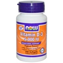 NOW Foods Vitamin D-3 5000 IU 240 Softgels (Pack of 2)