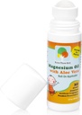 Rollo de aceite de magnesio para niños con Aloe Vera para la relajación del músculo " Alivio conjunto, Absorbing rápido tópico, Fórmula calmante para los músculos del dolor, Tensión " , Apoyo a la calma natural, 3 oz