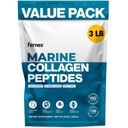 Marine Collagen Peptides for Women Men (3LB) Fish Type I Flavorless & Odorless Easy-Mix Hydrolyzed Protein Joint Hair Skin Wound Healing & Nail Support Gluten-Free Non-GMO Keto Paleo Kosher