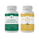 PURE ORIGINAL INGREDIENTS Gamma Oryzanol & Dandelion Root Capsule Bundle (100 Capsules Each), No Additives or Fillers, Lab Verified