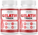 (2 Pack) Gelatin Trick - Gelatin Trick Pills Daily Support Formula for Energy & General Wellness, GelatinTrick Advanced Formula, 120 Capsules for 2 Months