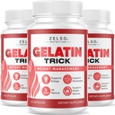 (3 Pack) Gelatin Trick - Gelatin Trick Pills Daily Support Formula for Energy & General Wellness, GelatinTrick Advanced Formula, 180 Capsules for 3 Months