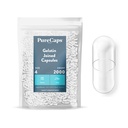 PureCaps USA - Empty Gelatin Capsules Size 4| 2,000 Joined Pills| Clear| Non-GMO Certified | SLS, Gluten, Preservative Free