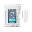 PureCaps USA - Empty Gelatin Capsules Size 3| 5,000 Joined Pills| Clear| Non-GMO Certified | SLS, Gluten, Preservative Free