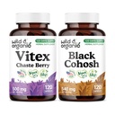 Wild & Organic Vitex 120 Capsules & Black Cohosh 120 Capsules