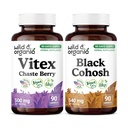 Wild & Organic Vitex 90 Capsules & Black Cohosh 90 Capsules