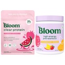 Bloom Strawberry Watermelon Clear Protein and Pre Workout Bundle